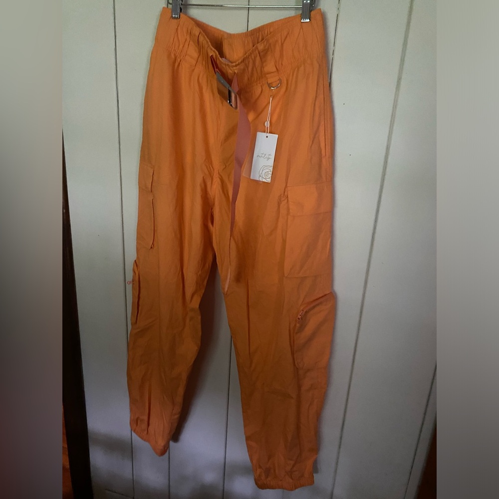 Vibrant Orange Track Pants